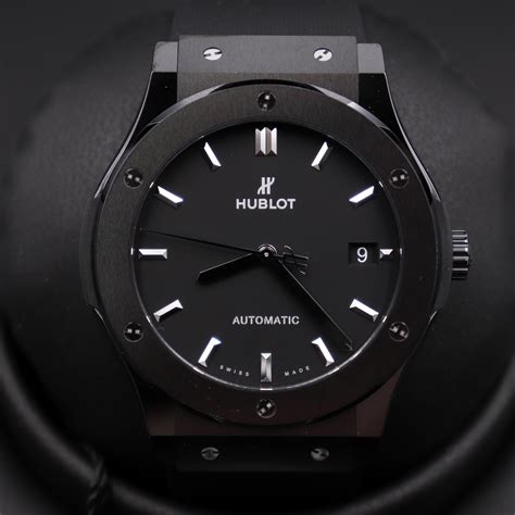 hublot black magic peice|Hublot classic fusion black dial.